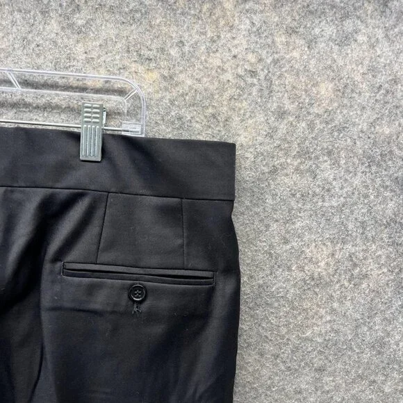 Emporio Armani Pants Men 38 Adult Black Pleated Casual Italy Vintage Trousers